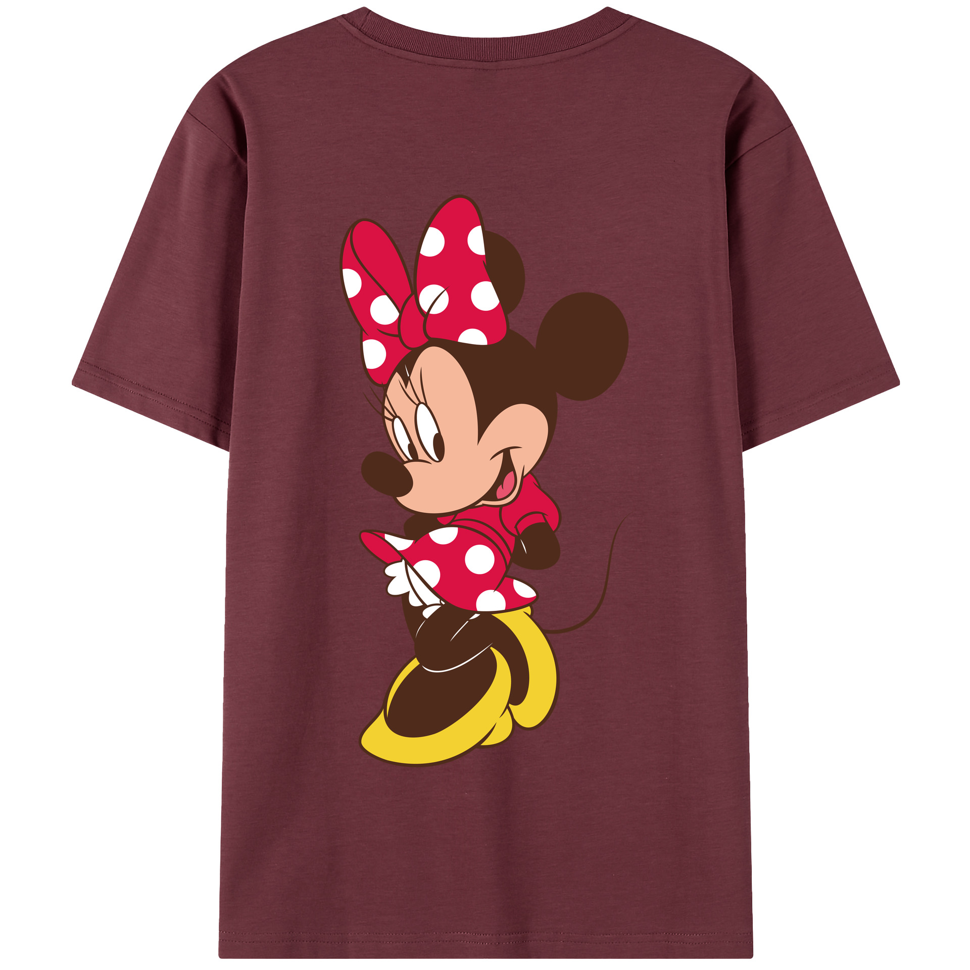 （画像用） ミッキーマウス Mickey Mouse 綿100％半袖Tシャツ（背面プリント）